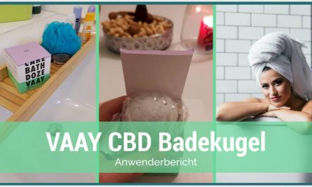 Die VAAY Badekugel mit CBD und Lavendel ausprobiert | Erfahrung mit der Badbombe pur!